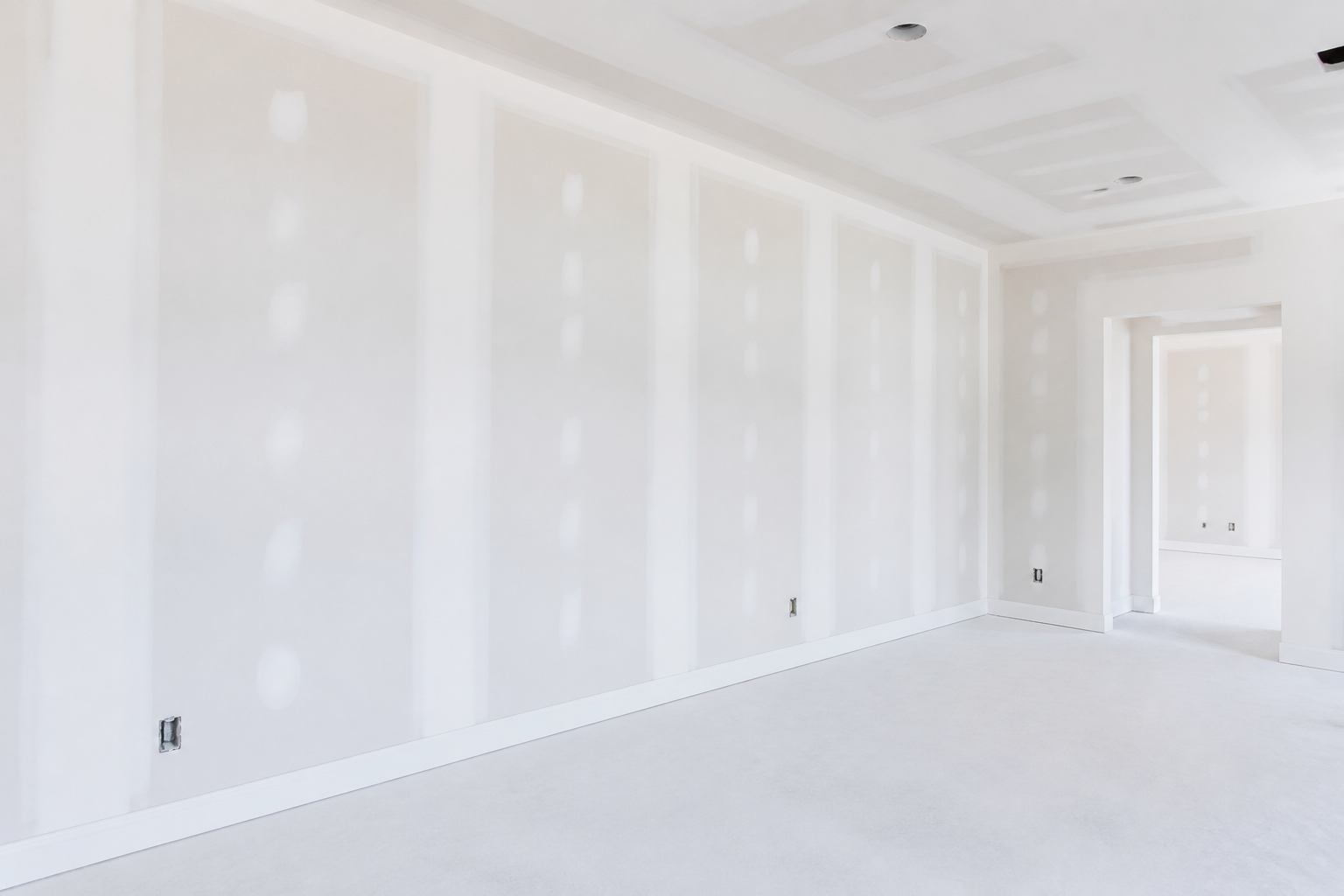Préparation des supports pour peinture intérieure maison neuve