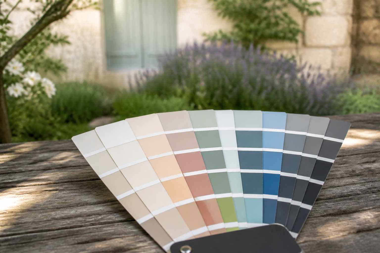 Nuancier couleurs peinture extérieure maison Gironde