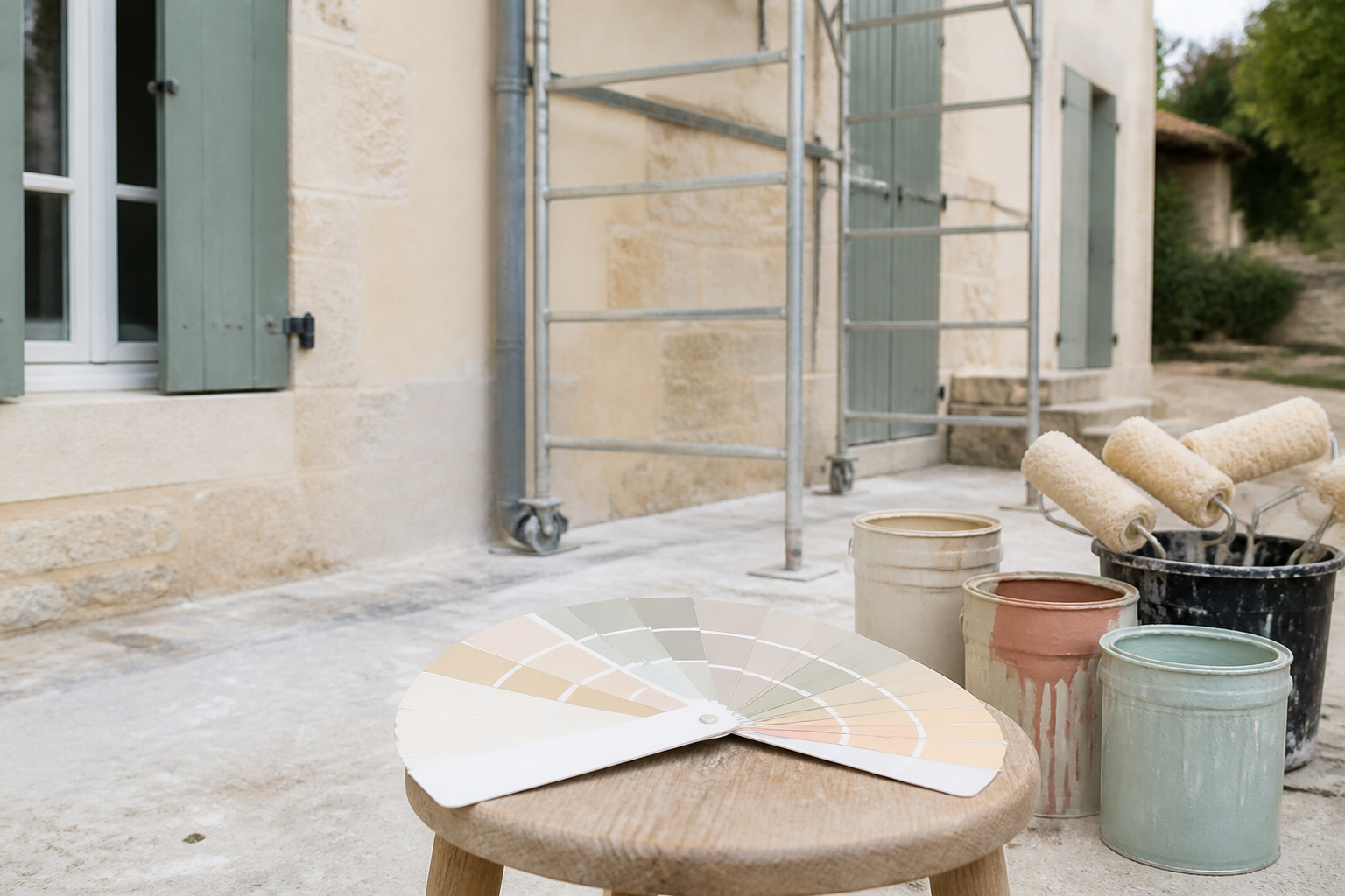 Nuancier de couleurs de peintures façades régionales pour Gironde
