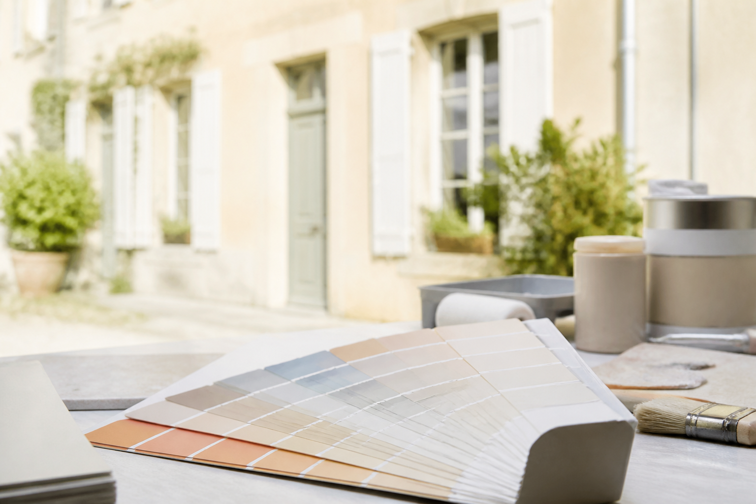 Nuancier couleurs peinture extérieure façade Gironde