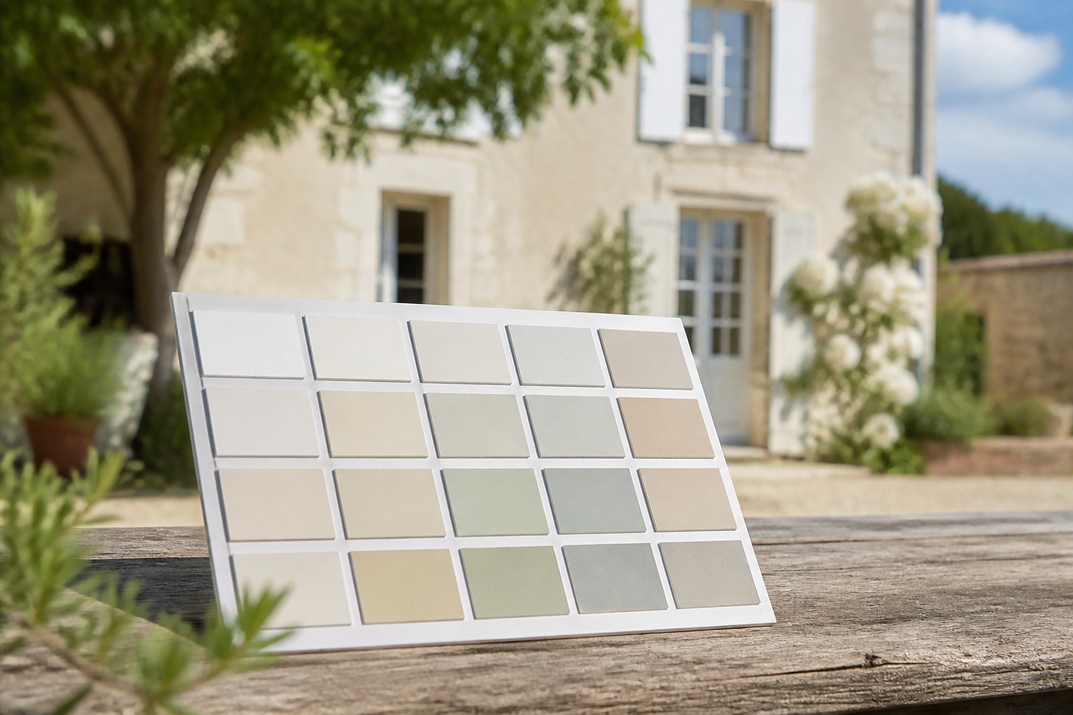 Nuancier couleurs peinture façade pour maison en Gironde