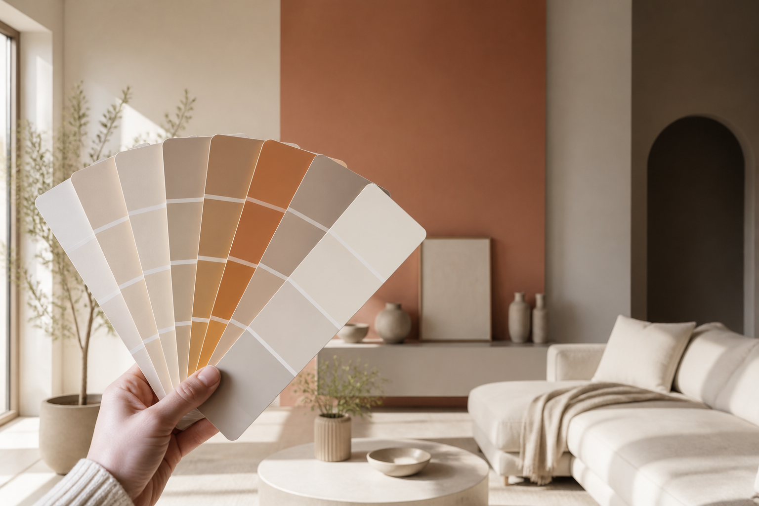 Nuancier couleurs peinture intérieure pour salon et salle à manger