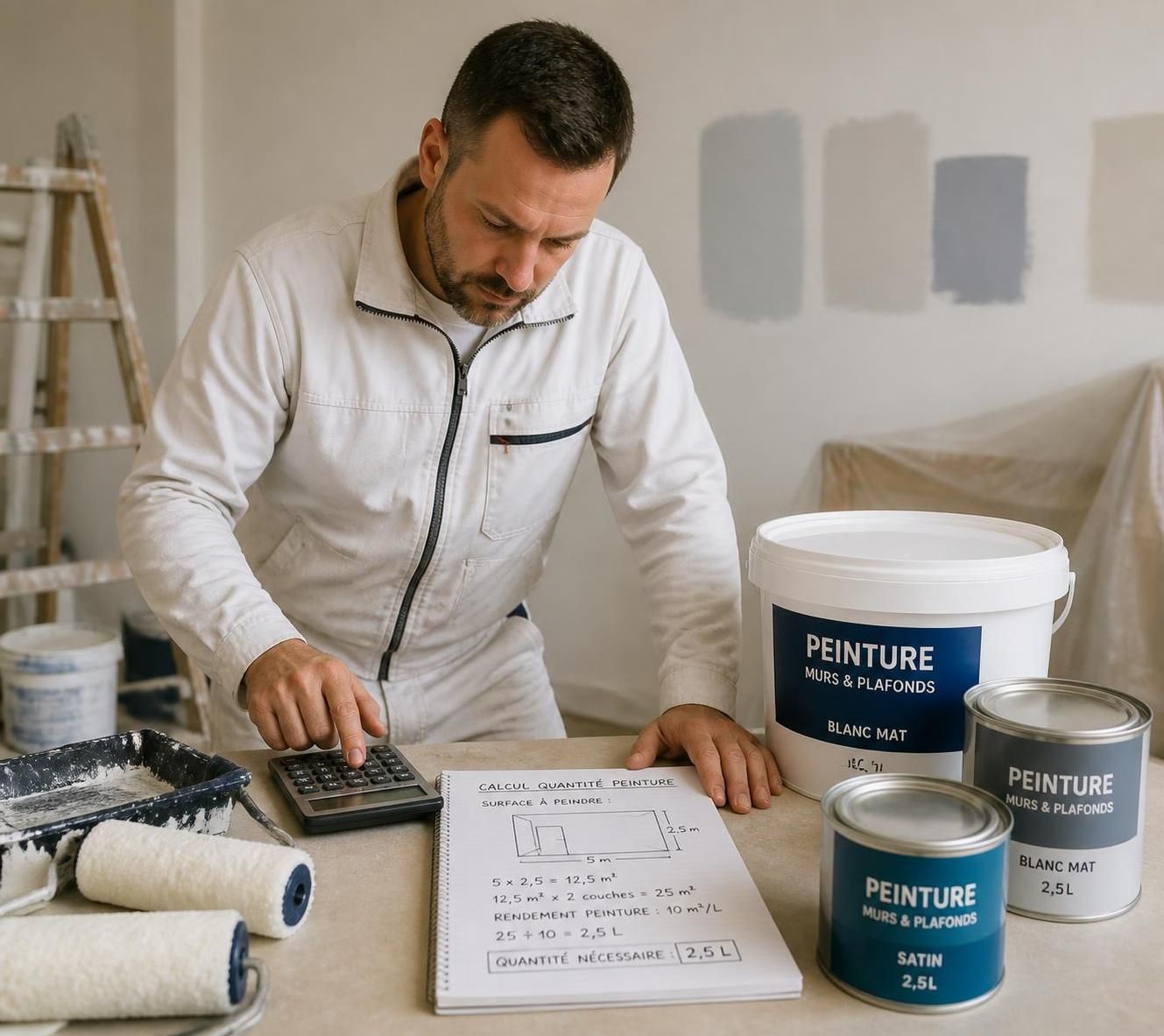 découvrez notre guide complet pour calculer le prix de la peinture au mètre carré et estimer précisément votre budget travaux de rénovation.