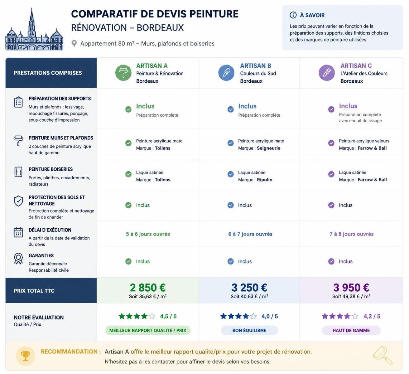 découvrez comment obtenir un devis peinture précis et fiable à bordeaux pour tous vos projets de rénovation et décoration.