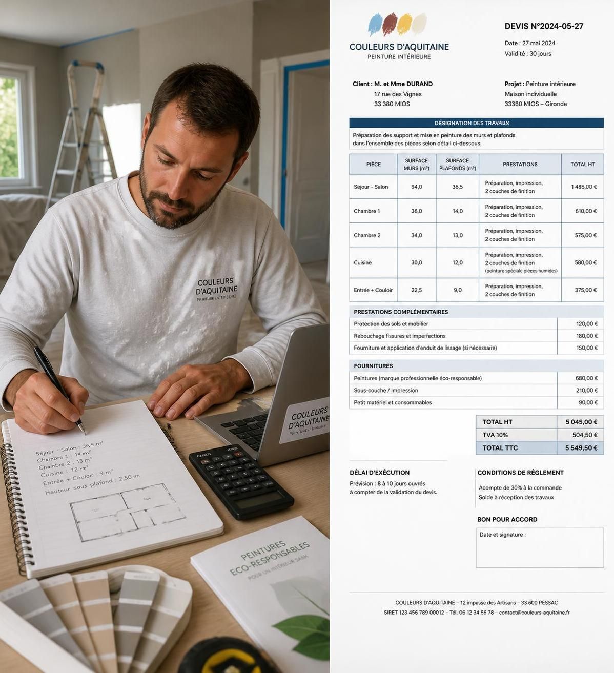 découvrez comment obtenir un devis précis et adapté pour vos travaux de peinture, avec des conseils pour comparer les offres et choisir le meilleur artisan.