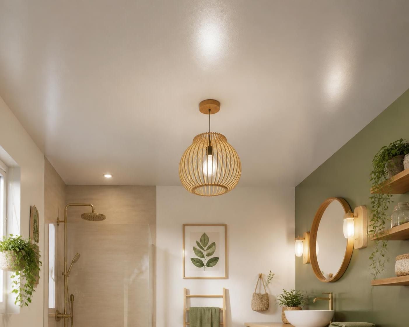 découvrez nos conseils pour choisir la peinture idéale et la finition parfaite pour le plafond de votre salle de bain, alliant esthétique et résistance à l'humidité.