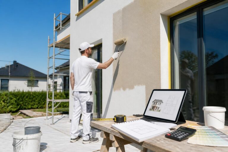 découvrez notre guide complet sur le prix de la peinture façade au mètre carré en 2026 pour estimer précisément votre budget et réussir vos travaux de rénovation.