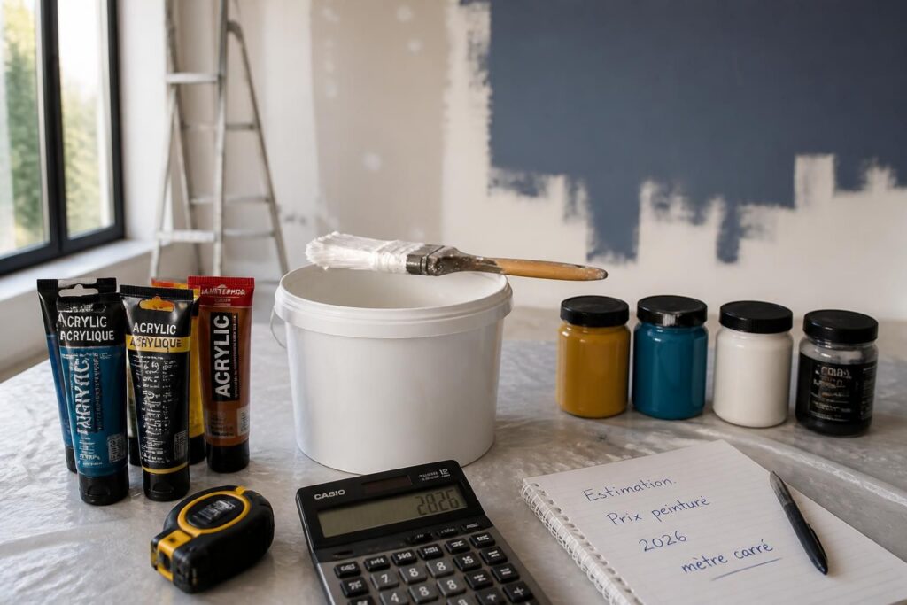 découvrez comment estimer le coût des fournitures pour la peinture au mètre carré en 2026. guide complet pour maîtriser votre budget peinture avec les prix actualisés.