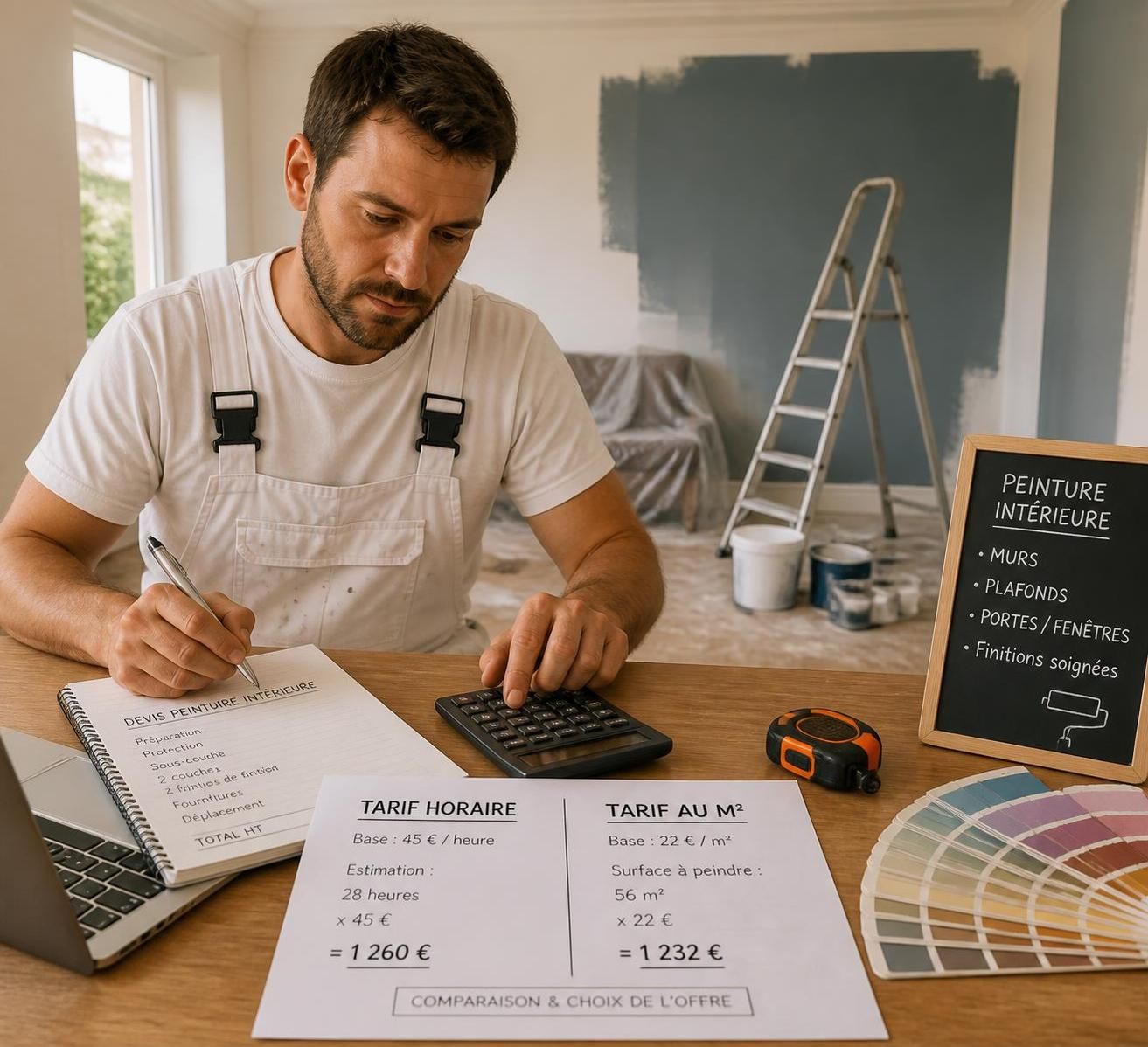 découvrez notre guide complet des tarifs au m2 pour un peintre sans fourniture en 2026. comparez les prix, astuces et conseils pour vos projets de peinture.