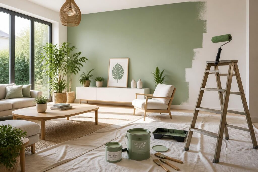 découvrez nos conseils et astuces pour peindre vos murs en vert et créer un intérieur harmonieux, chaleureux et tendance.