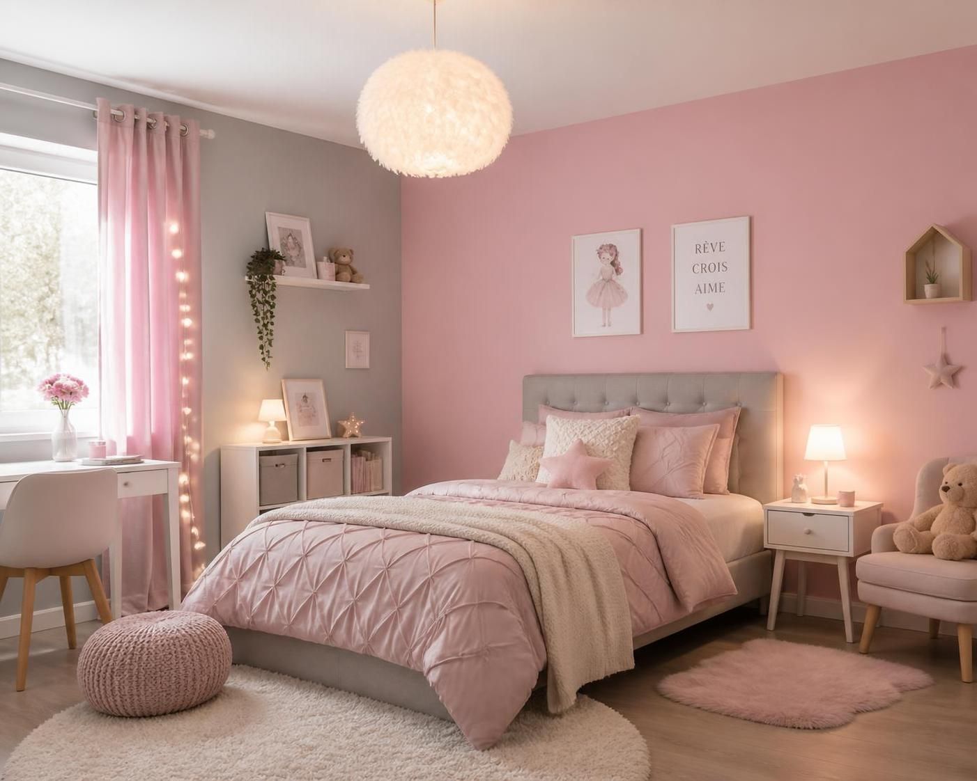 découvrez des idées et conseils pour peindre une chambre de fille en rose et gris, créant un décor doux et élégant qui allie charme et modernité.