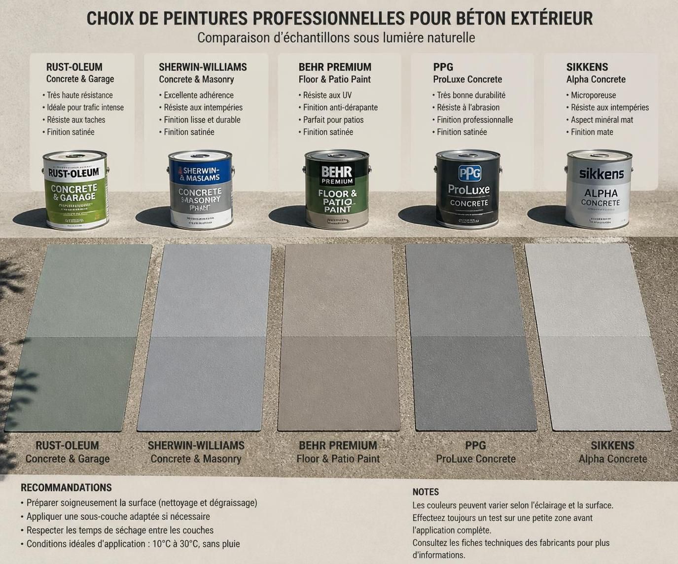 découvrez notre guide complet pour choisir et appliquer la peinture extérieure adaptée au béton, garantissant une finition durable et esthétique pour vos surfaces extérieures.