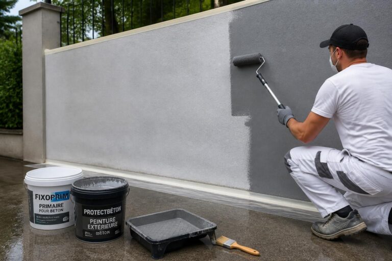 découvrez nos astuces pour peindre un mur en béton extérieur et obtenir une finition durable et résistante aux intempéries.