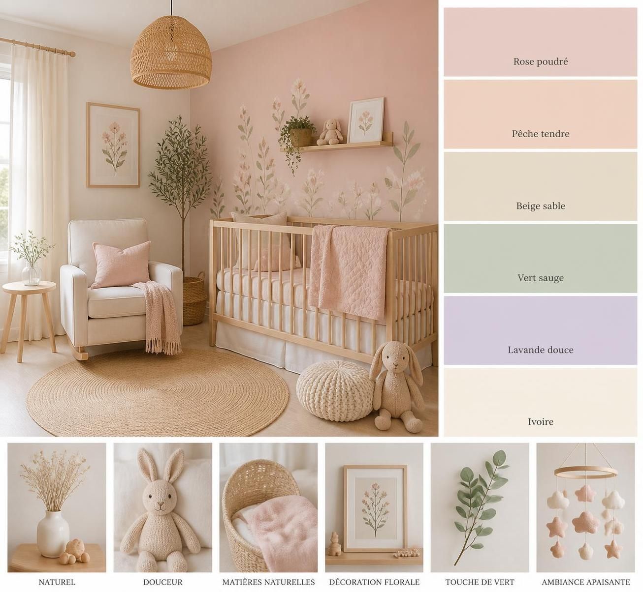 découvrez des conseils et idées de couleurs douces pour peindre la chambre de votre bébé fille, créant un espace apaisant et charmant.